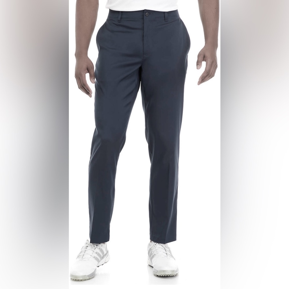 Pro Tour Black Flat Front Comfort Stretch Tech Pants, Men’s Size 38x29